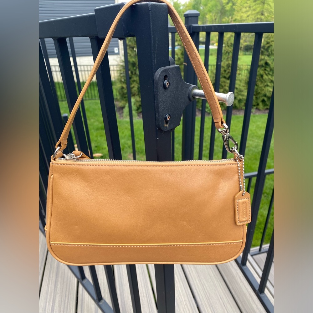 Coach Tan Leather Shoulder Bag